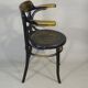 Office Armchair No. 6 E ZP by Fischel, 1910, Bistro type, wooden seat