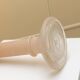 Murano pink Scavo glass candlestick - classic 1970s Italian candle holder, hand-made