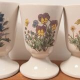 Set of 6 stoneware mazagrans