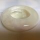Cendrier rond marbre blanc