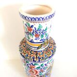 Vase earthenware of Desvres 49cm