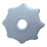 Suspension ancienne en verre rose opalin