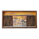 Painting "Chemin d'Or" 2003 - 45 x 23 cm