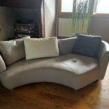 Roche Bobois "Tangram" leather sofa