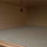 Vintage 4-door mirrored wardrobe