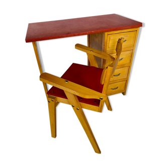 Child's desk and chair