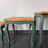 Tables gigognes marqueterie rénovées