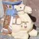 Camel side table in ceramic