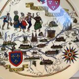 Ancien plat de Luneville provinces Touraine Orléanais Anjou