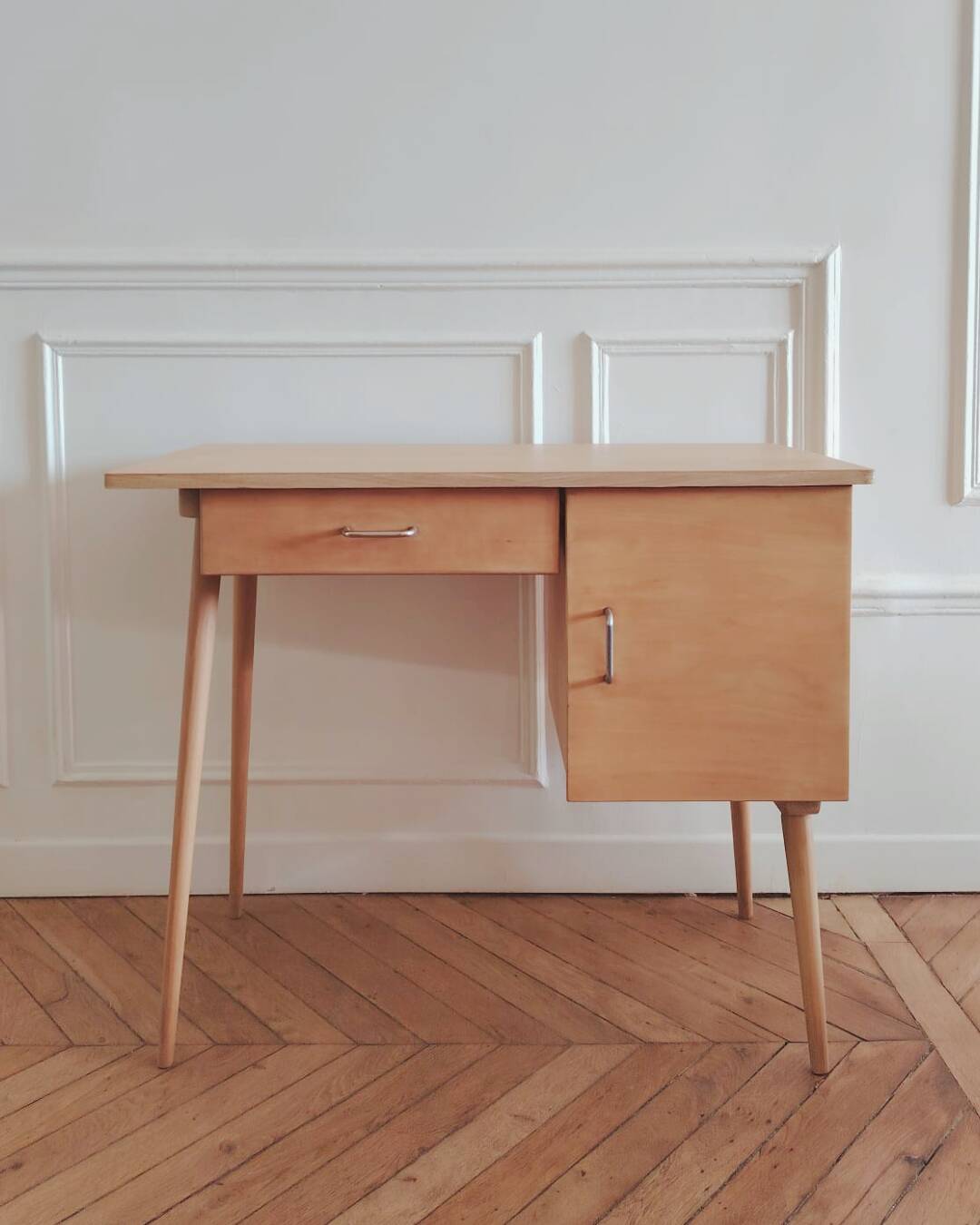 Bureau Baumann vintage rénové, années 60