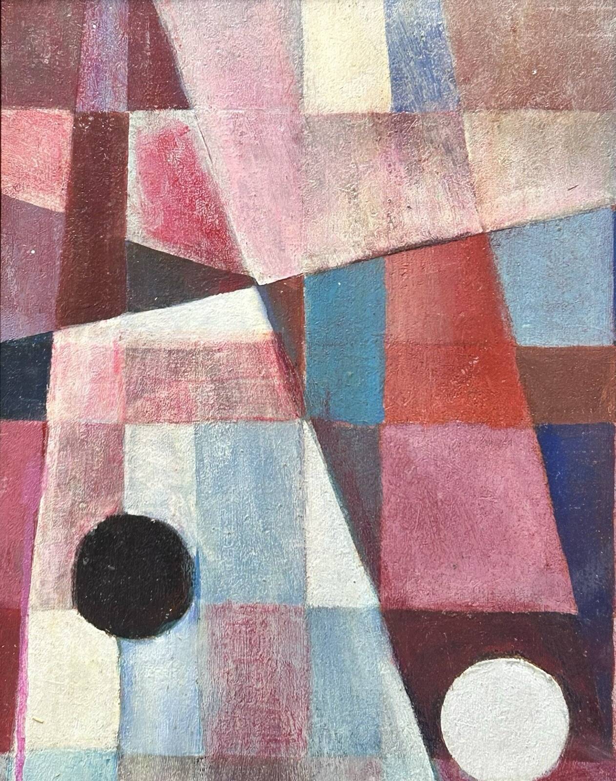 1970 Abstract Original Oil Painting, Framed