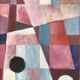1970 Abstract Original Oil Painting, Framed