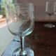 Set of 8 crystal glasses from Meisenthal - Pasteur model - Empire decor