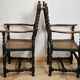 Paire de fauteuils canneés style Louis XIII anciens