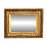Classic style rectangular gold mirror