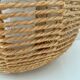 Mid Century sisal lamp, ball lamp, hanging lamp, cottage style Germany