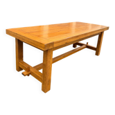 Large farmhouse table in solid oak - handcrafted.