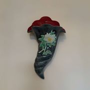 Vase mural majolique ancien