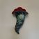 Vase mural majolique ancien