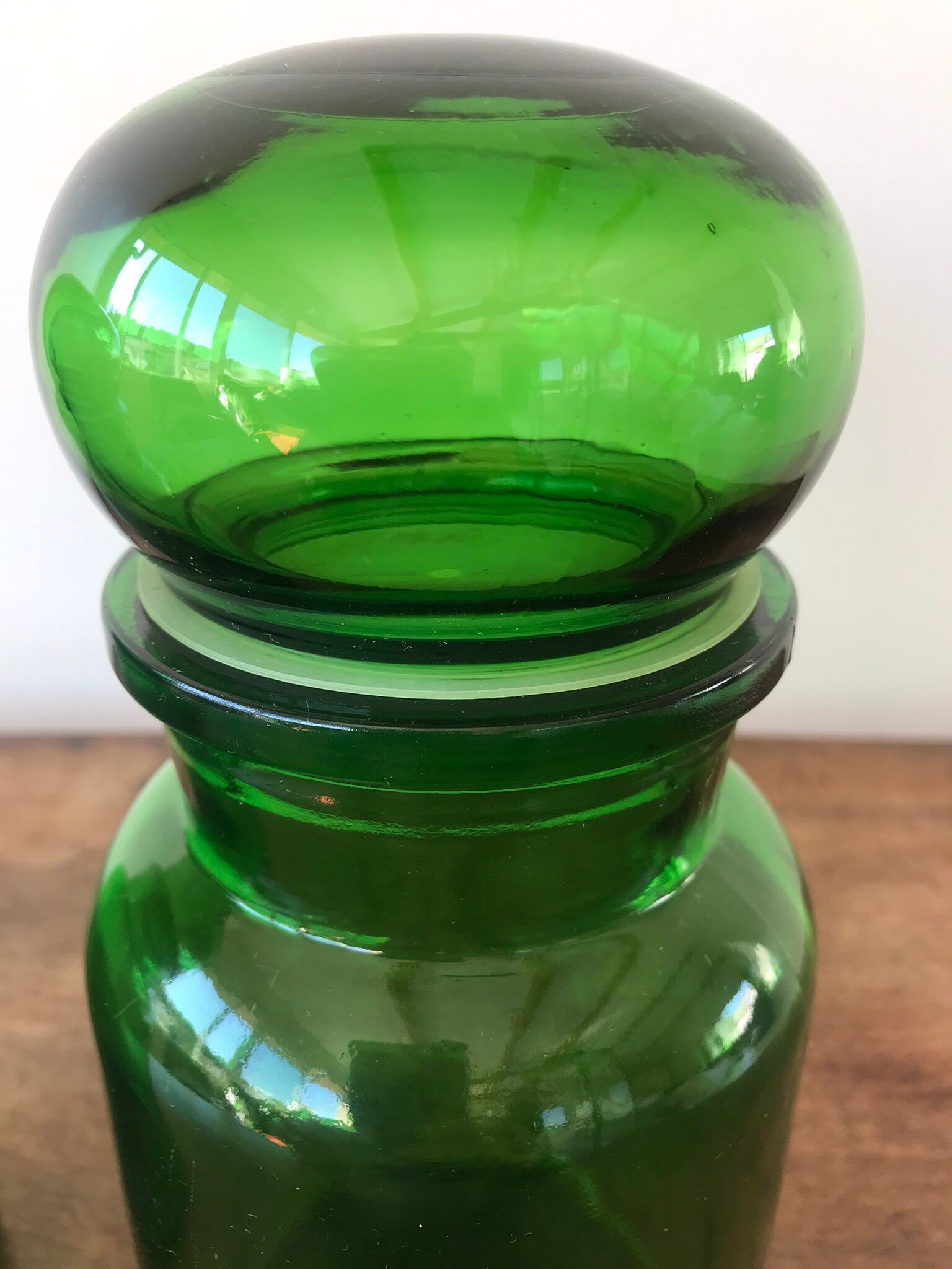 Green jars Cicona 70s