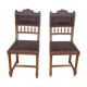 2 seat chairs and leather backrest