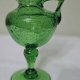 Bougeoir ou lampe à huile en verre soufflé Biot