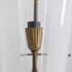 Vintage 1950s chandelier in decorated glass, italian design