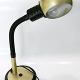 Tablle lamp or desk aluminor 1970's rare golden color
