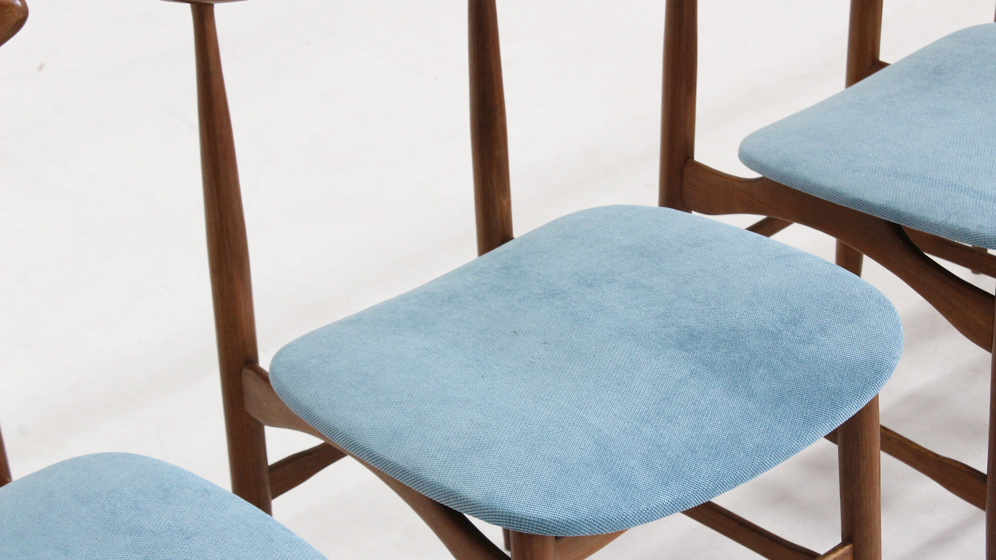 Vintage mid-century Italian dining room chairs 1960s, set of 4