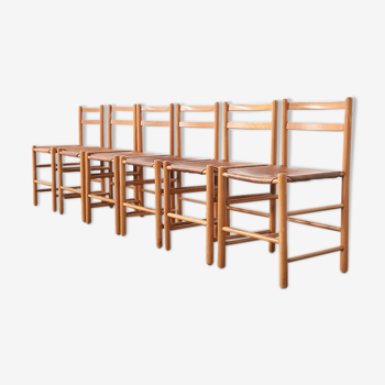 Lot de 6 chaises à manger de Ate van Apeldoorn pour Houtwerk Hattem des années 1960