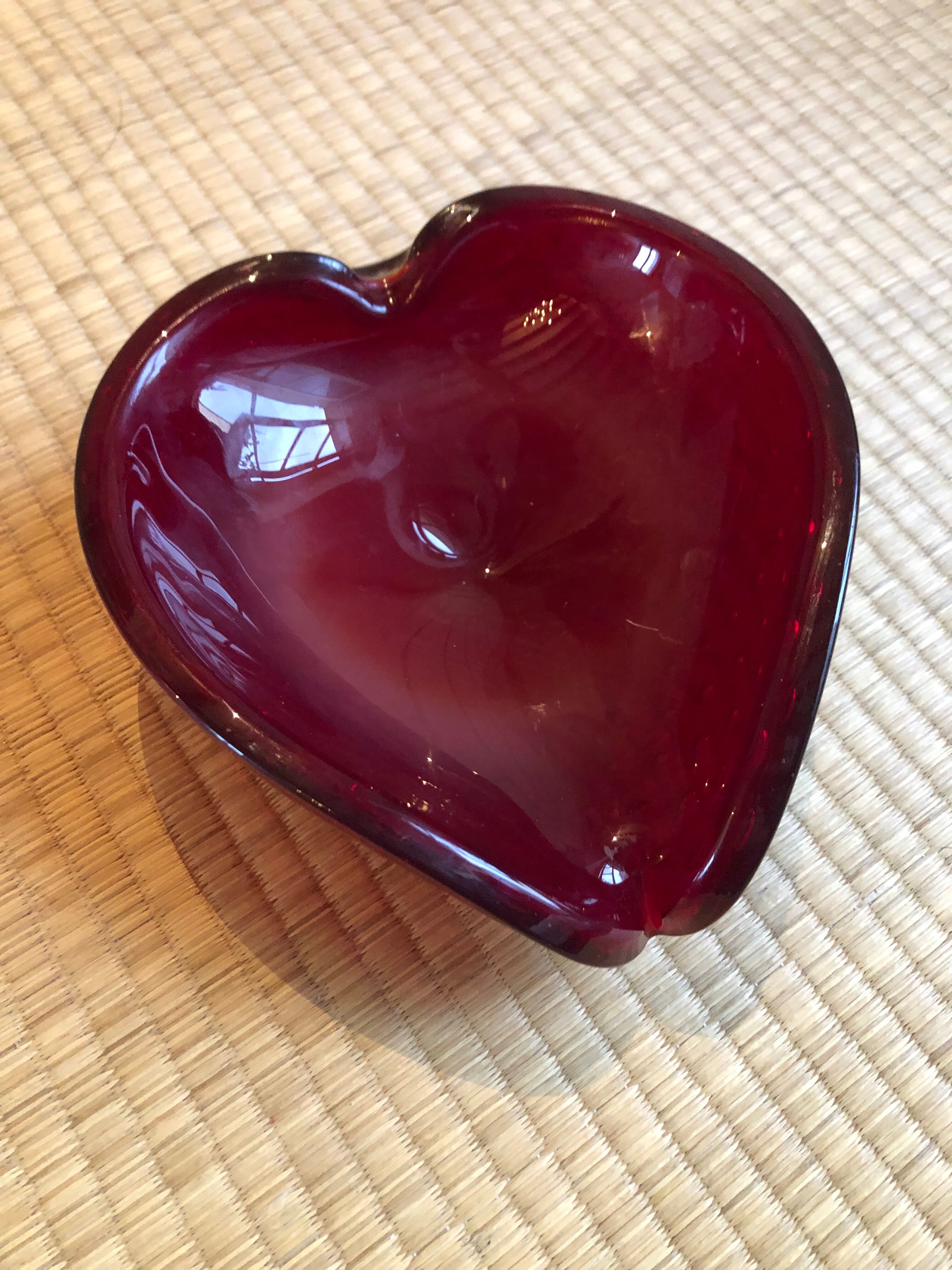 Murano glass cup/ashtray, House Seguso Vetri d'arte years 70-79