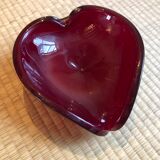 Murano glass cup/ashtray, House Seguso Vetri d'arte years 70-79