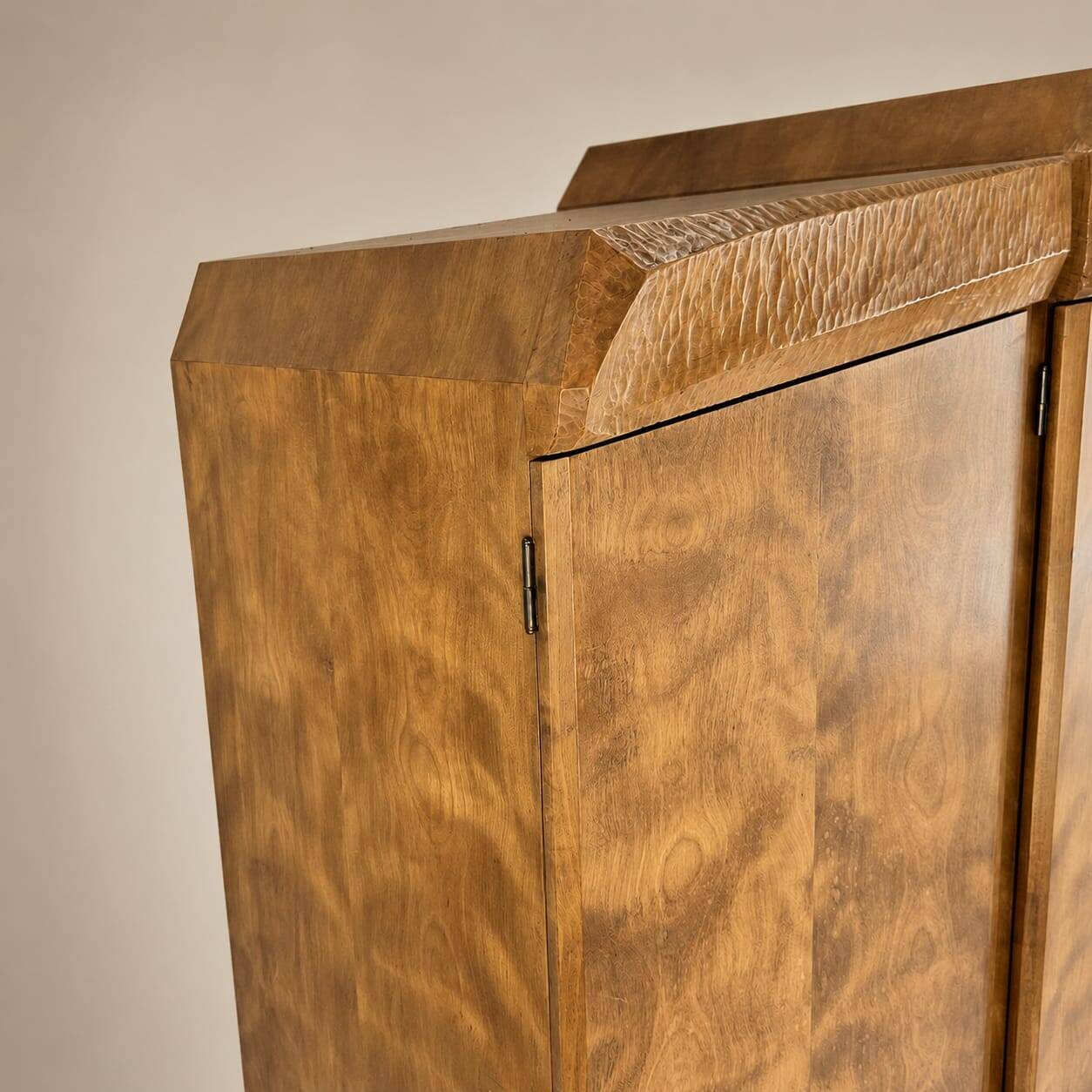 Anthroposophical handmade wardrobe, Netherlands, 1940s