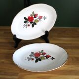 2 dishes from Moulin des Loups, "Carmen" model, in very good condition