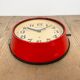Vintage red seiko navy wall clock, 1970s