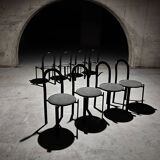 Set of 8 Postmodern Dining Chairs by Samo, 1980s
