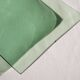 Set of 4 small square green glass plates/bowls