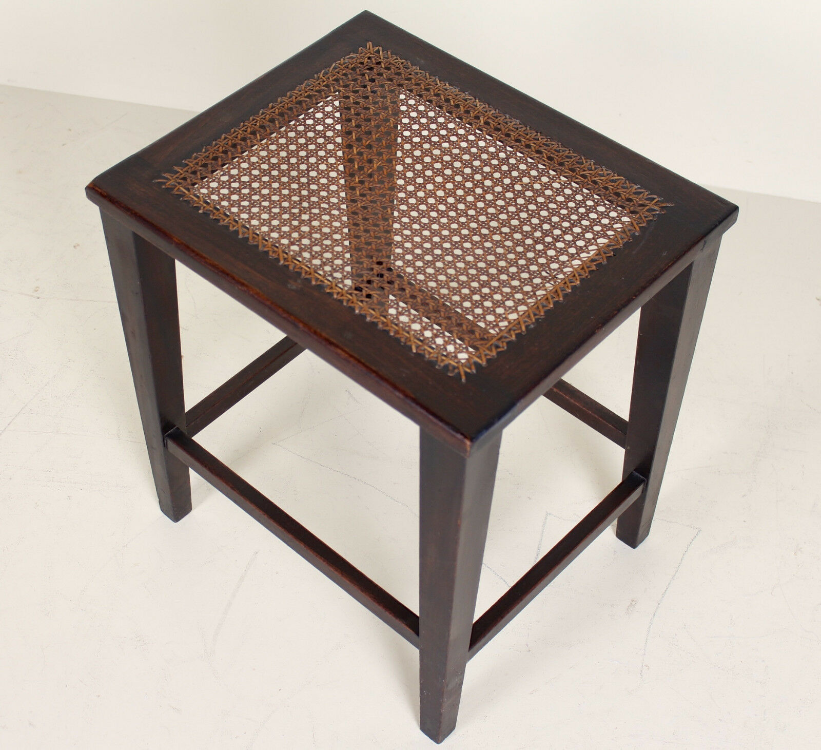 Stool antique vintage mahogany rustic