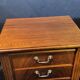 Pair of desk cabinets, mahogany filing boxes in English style.