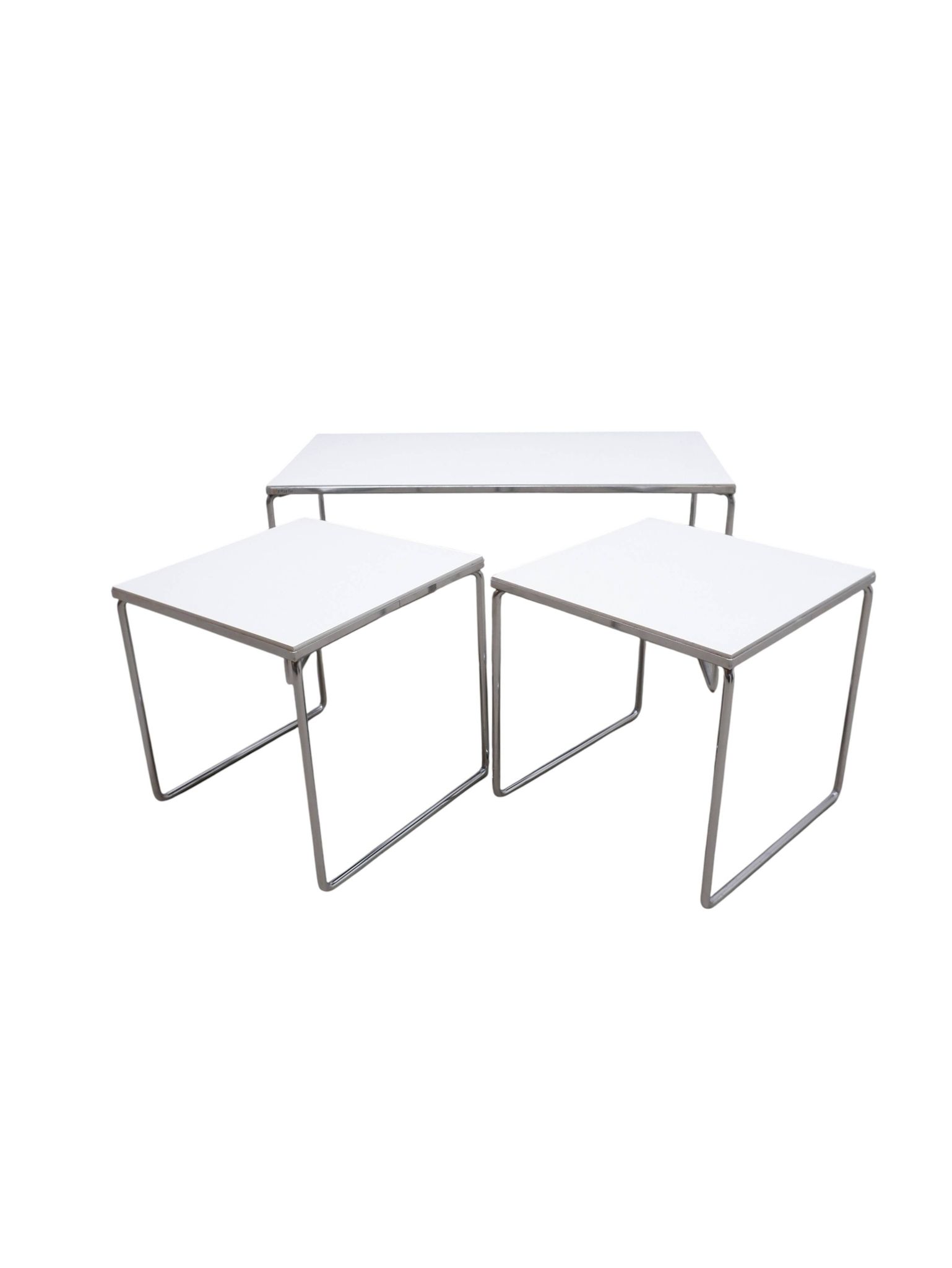 Set of 3 Brabantia side tables, 1960s Holland