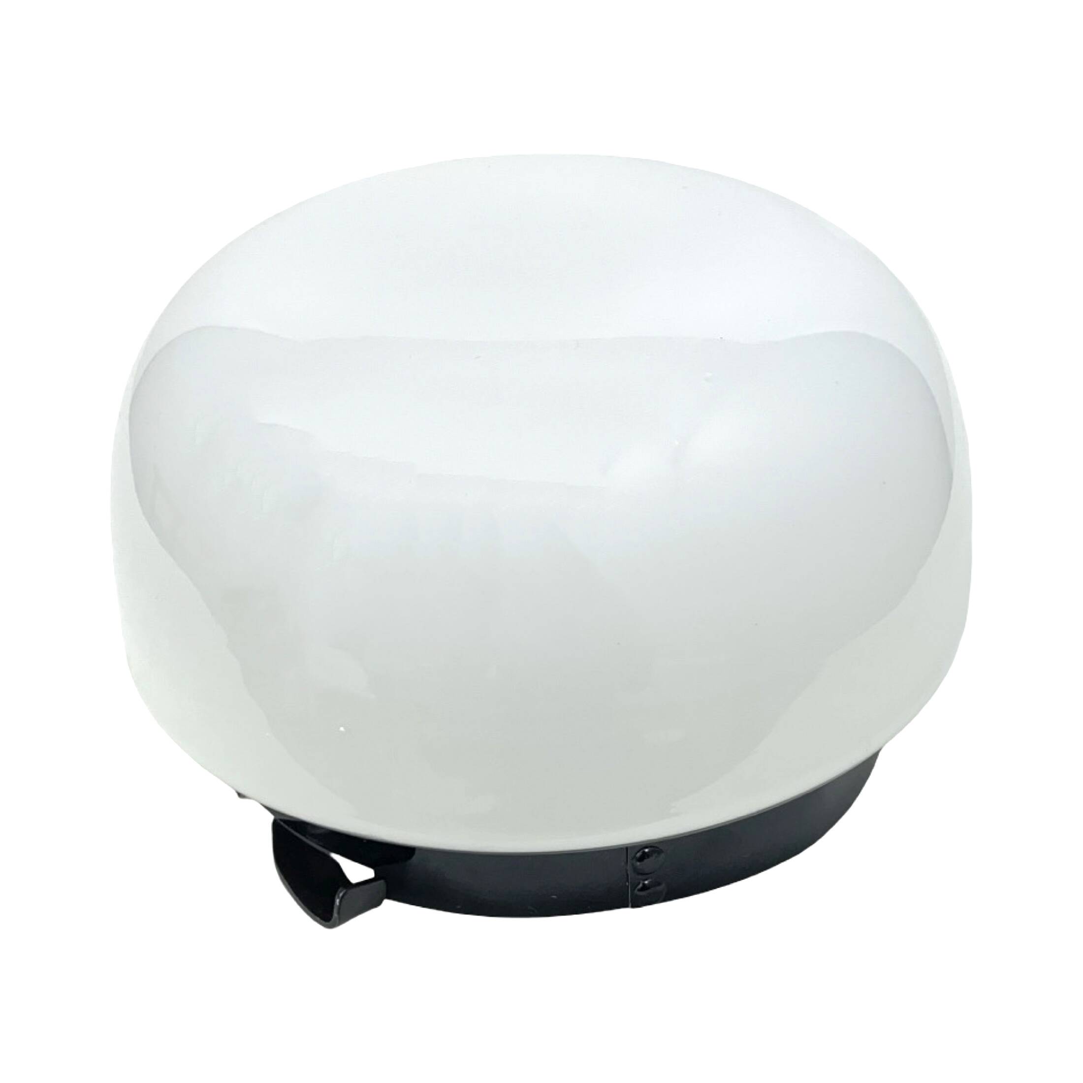 RZB ceiling lamp – Germany, 1970s, opal glass, 22 cm, E27