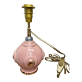 Foot of pink ceramic lamp 50s