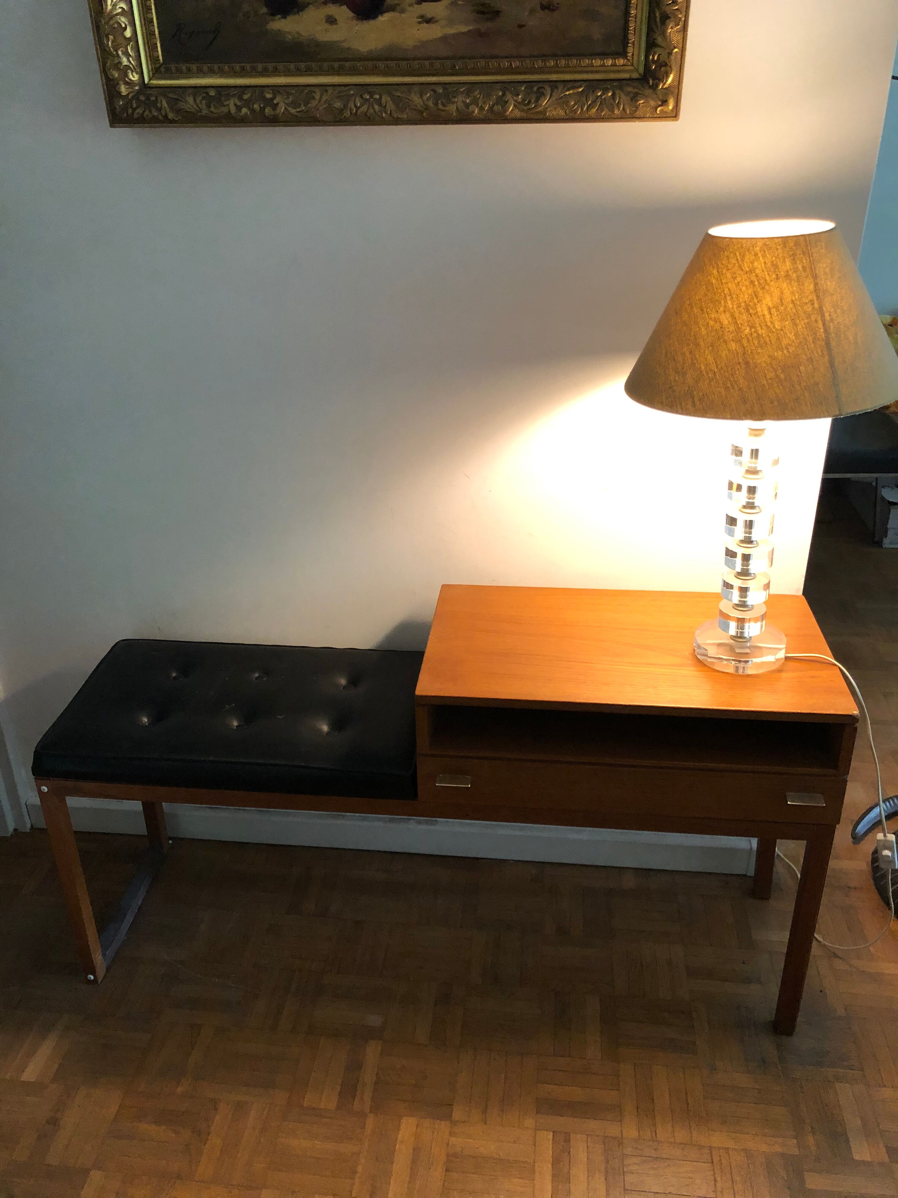 Scandinavian entrance bench