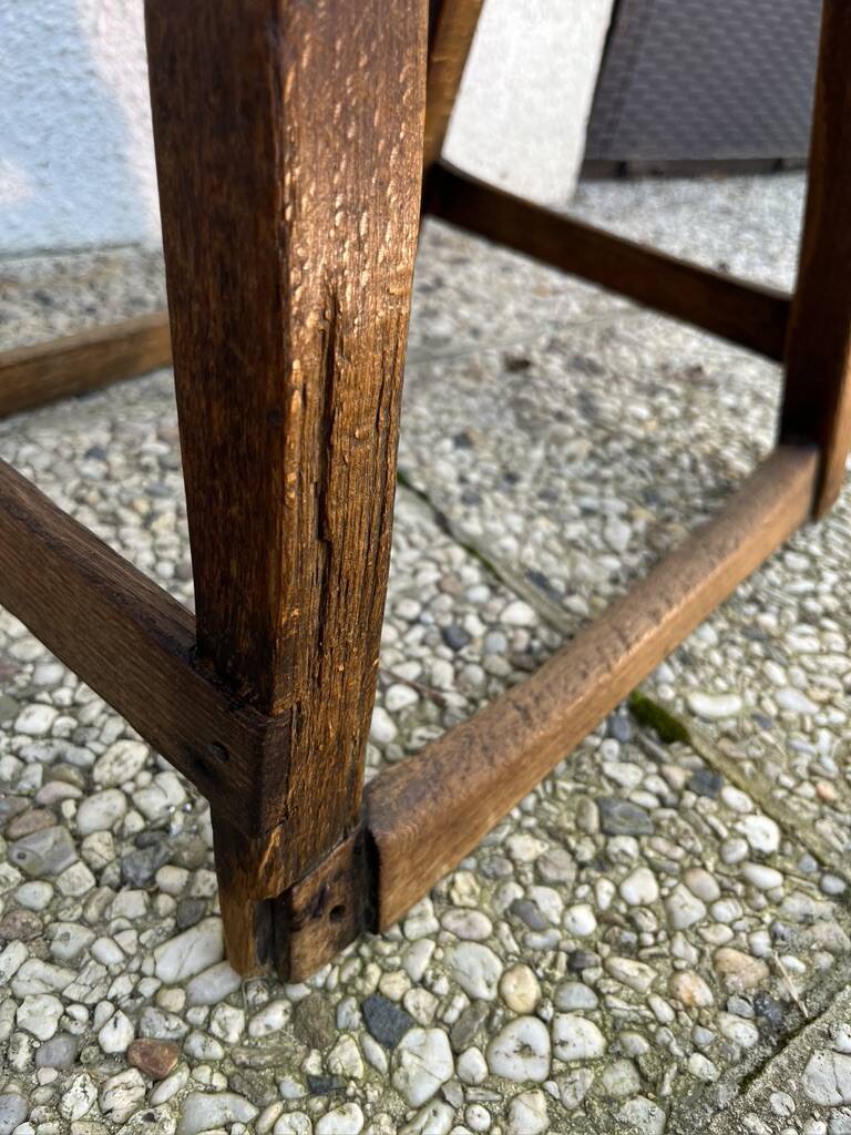 Industrial wooden stool