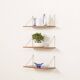 Danish mid-century floating shelves in teak, set of 3, 1960s