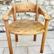 Fauteuil Scandinave En Pin Massif De Rainer Daumiller, Années 1970