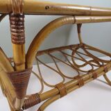 Vintage bamboo coffee table, Rohe Noordwolde, 1960s/70s