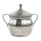 Art Nouveau sugar bowl, silver-plated brass, Berndorf, Germany, early 20th century