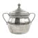 Art Nouveau sugar bowl, silver-plated brass, Berndorf, Germany, early 20th century