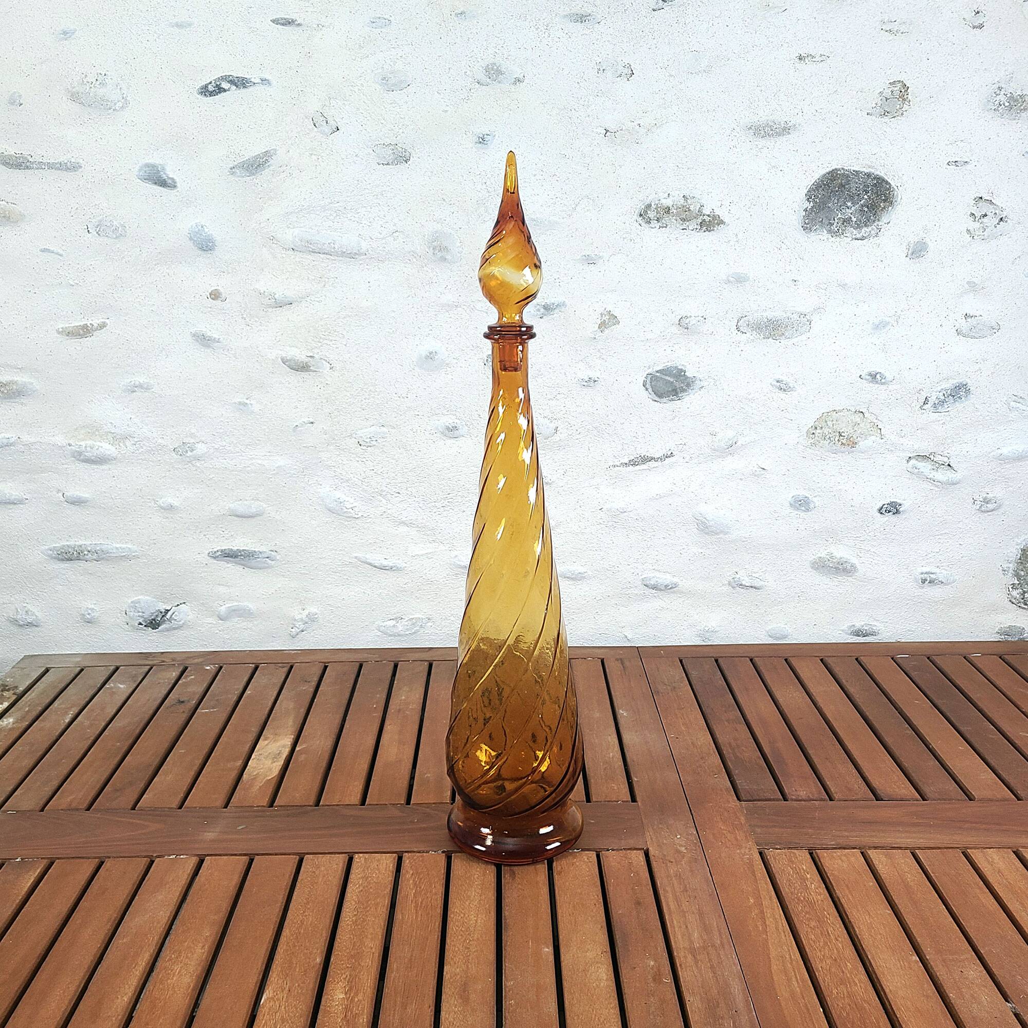 Italian amber genius decanter